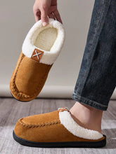 Contrast Round Toe Flat Slippers Woman Slippers
