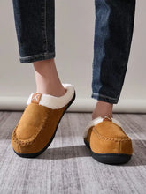 Contrast Round Toe Flat Slippers Woman Slippers