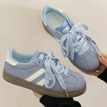 Contrast Round Toe Flat Sneakers Woman Sneakers