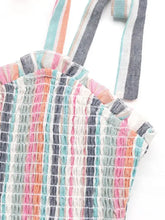 Contrast Striped Square Neck Cami Dress Casual Dresses