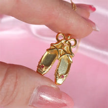 Copper Ballet Shoe Pendant Necklace Necklaces