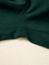 Dark green corduroy ribbed fabric on Corduroy V Neck Jumpsuit, machine wash cold