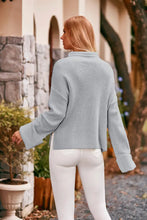 Cream Ribbed Sweater Pullover with Long Sleeves for Women Sweater Pullovers