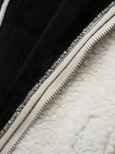 Cream Sherpa Jacket with Black Trim for Women Woman Outerwear