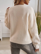 Cream Tie Front Knit Cardigan for Women