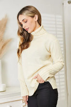 Cream Turtleneck Sweater for Women Pair with Your Favorite Jeans Size Sweater Pullovers