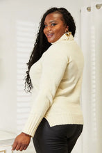 Cream Turtleneck Sweater for Women Pair with Your Favorite Jeans Size Sweater Pullovers