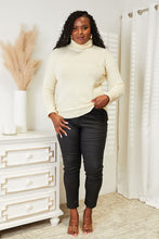 Cream Turtleneck Sweater for Women Pair with Your Favorite Jeans Size