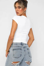 Crewneck Short Sleeve Tee Woman T Shirts