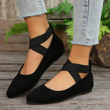 Crisscross Point Toe Flat Slip-Ons Woman Loafers