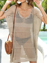 Crochet Knit Beach Cover Up Dress Swimwear Cover-Ups