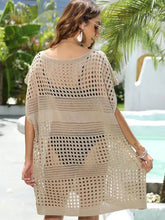 Crochet Knit Beach Cover Up Dress Swimwear Cover-Ups