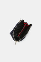 Crossbody Wallet with Detachable Kiss Lock Pouch and Plaid Interior Wallets