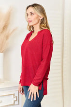 Culture Code Full Size Wide Notch Relax Top Woman Blouses