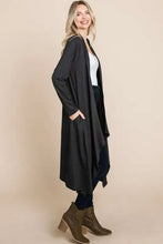 Culture Code Open Front Longline Cover Up with Pockets Woman Outerwear