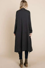 Culture Code Open Front Longline Cover Up with Pockets Woman Outerwear