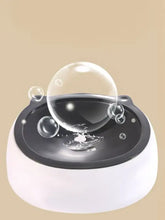 Cute Cat Ear Pet Bowls with sleek white base and abs plastic black top