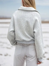 Half Zip Long Sleeve Sweatshirt Woman Sweatshirts