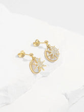 18K Gold-Plated 925 Sterling Silver Star Shape Earrings