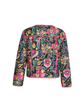 Tied Printed Long Sleeve Jacket Woman Outerwear