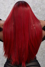 13*2" Lace Front Wigs Synthetic Straight 26" 150% Density Hair