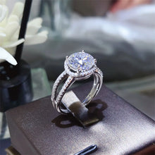 2 Carat 925 Sterling Silver Moissanite Ring