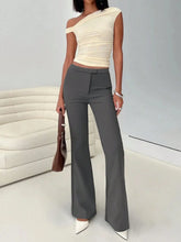 High Waist Flare Leg Trousers