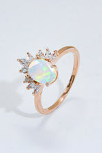 Best Of Me 925 Sterling Silver Opal Ring Rose Gold