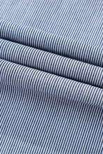 Stripe Frilled Ruffled Cap Sleeve Button Up Mini Dress Casual Dresses