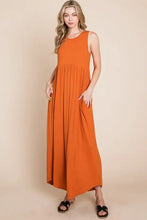 BOMBOM Sleeveless Maxi Dress with Pockets Casual Dresses