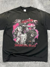 Men's Distressed Detail Round Neck Graphic T-Shirt