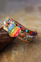 Imperial Jasper & Crystal Layered Bracelet Necklaces