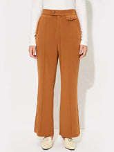 Slit Wide Leg Pants with Pockets Sherbet