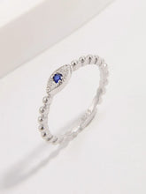 925 Sterling Silver Inlaid Zircon Ring Rings
