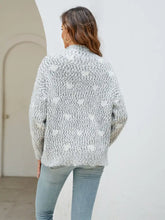 Heart Mock Neck Sweater Sweater Pullovers