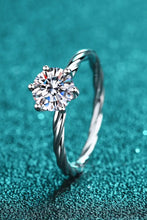 1 Carat Moissanite 6-Prong Twisted Ring Rings