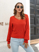 V-Neck Long Sleeve Sweater Sweater Pullovers