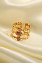 Triple-Layered Stainless Steel Open Ring Rings