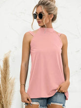 Cutout Mock Neck Tank Tanks & Camis