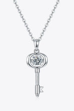 Adored Moissanite Key Pendant Necklace Necklaces