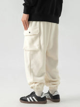 Men's Plus Size Elastic Waist Joggers with Pockets