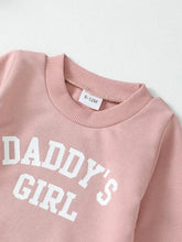 Children's Letter Graphic Sweatshirt and Pants Set Kids Sets