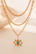 Evil Eye Design Turquoise Pendant Necklace Necklaces