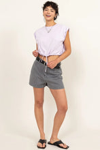 HYFVE Drawstring Hem Crop Top Woman T Shirts