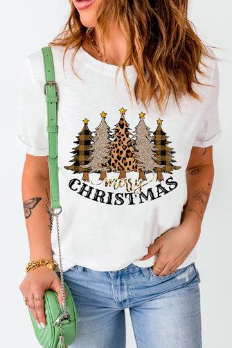 MERRY CHRISTMAS Graphic T-Shirt White
