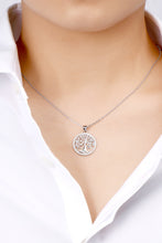 Adored 925 Sterling Silver Moissanite Tree Pendant Necklace Necklaces