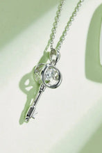 Adored Moissanite Key Pendant Necklace Necklaces