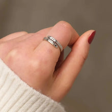 925 Sterling Silver Engraved Bypass Ring Rings