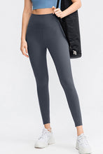 Slim Fit Wide Waistband Long Sports Pants Dark Gray