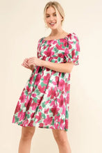 And The Why Smocked Floral Ruffle Short Sleeve Mini Dress Casual Dresses